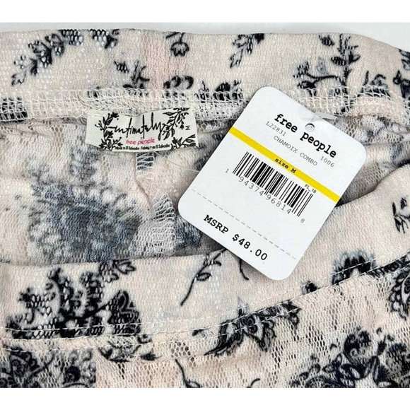 Free People Layered In Lace Leggings - Ivory Black Combo - Womens Medium - $48 - Picture 7 of 9
